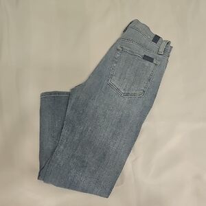 7 For All Mankind Light Blue Straight Leg Jeans